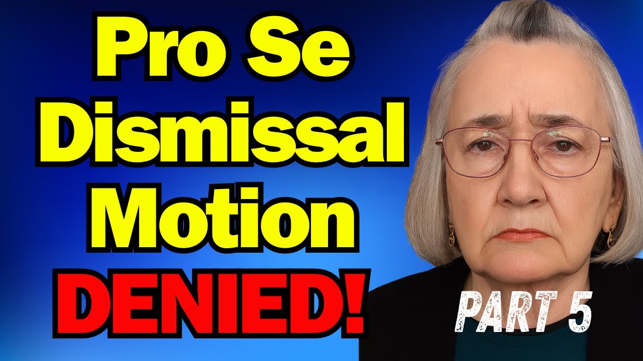Judge Refuses to Dismiss Pro Se Case! | You're Going to TRIAL!
