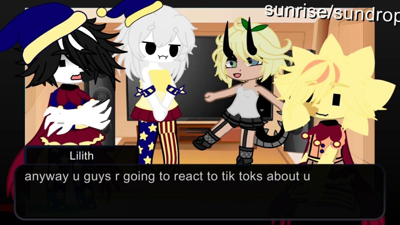 {Sundrop and Moondrop and Y/N  reacting to tik toks of them}{part 1}