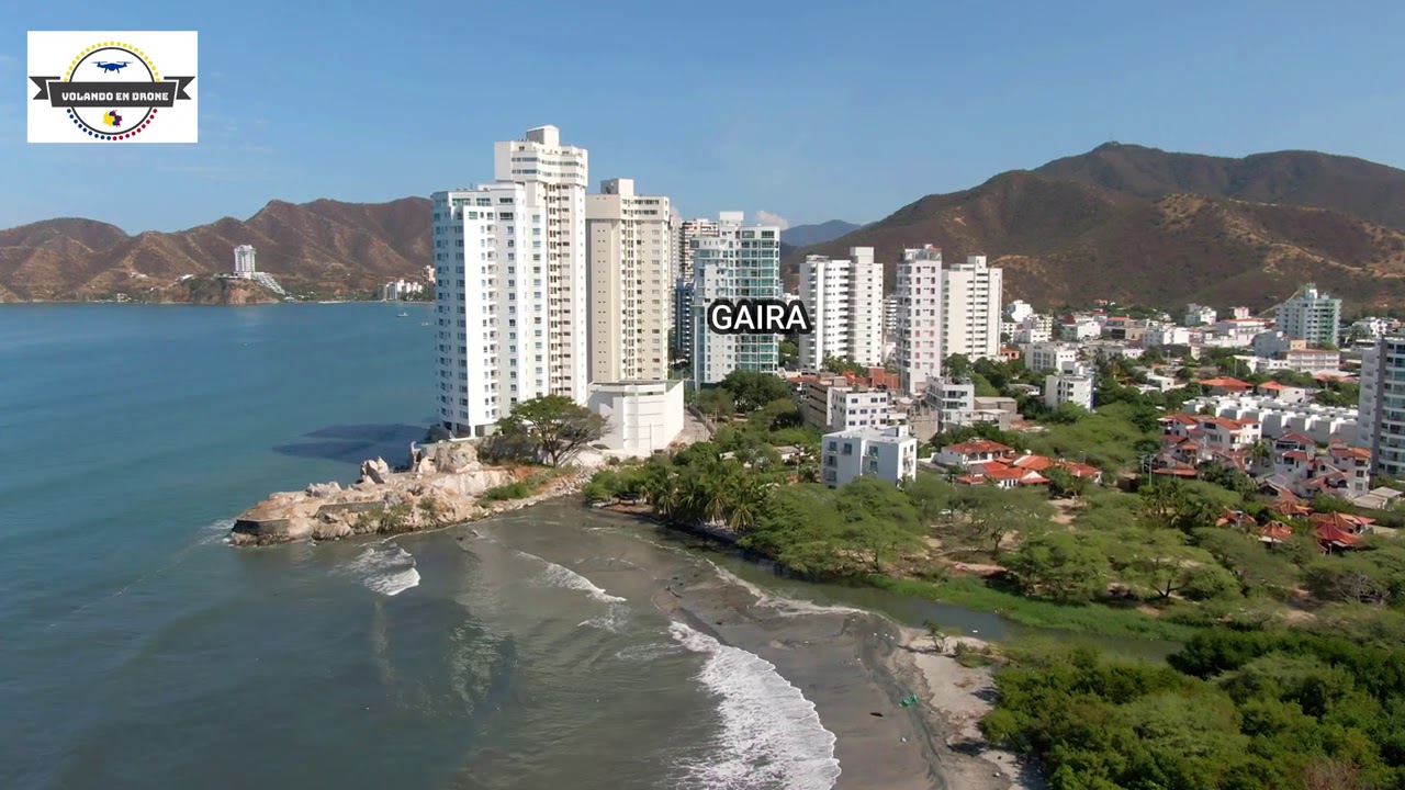 VOLANDO EN DRONE 4K -SANTA MARTA-  PLAYA SALGUERO  - GAIRA