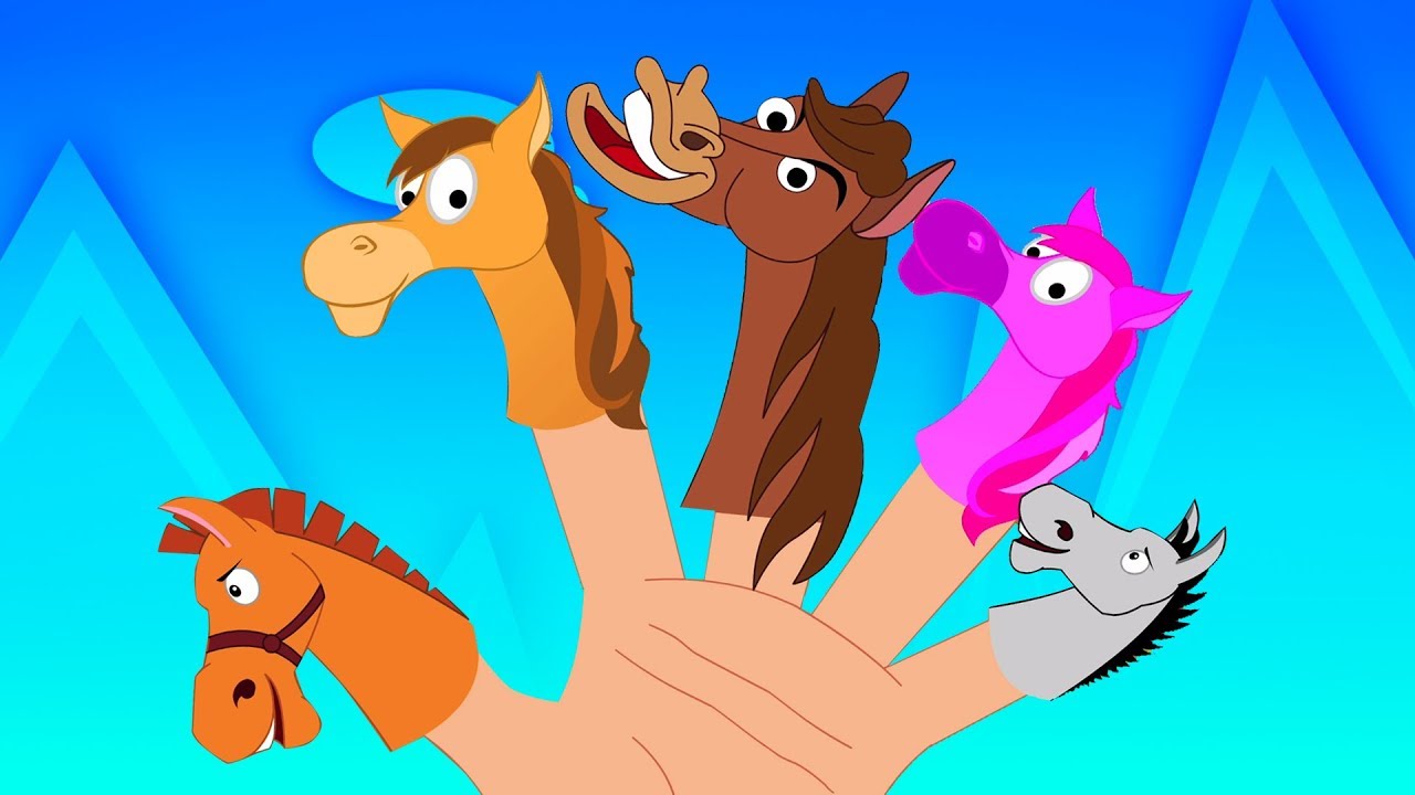 Caballo dedo de la familia | Dedo Canción | canciones infantiles | Horse Finger Family | Kids Songs