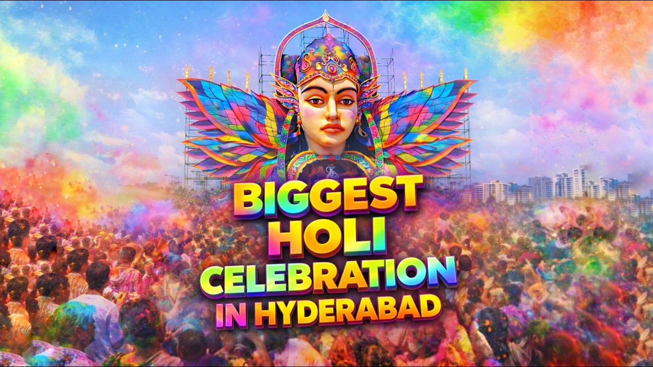 Holi celebrations | Hyderabad Holi Celebrations | Biggest Holi Celebration Hyderabad | Holi Festival