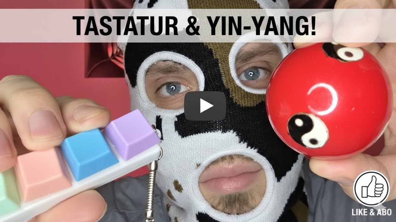 Wirst du bei diesem ASMR einschlafen? ☯️ Tastatur vs.Yin-Yang Kugel.#asmrdeutsch #asmr #einschlafen