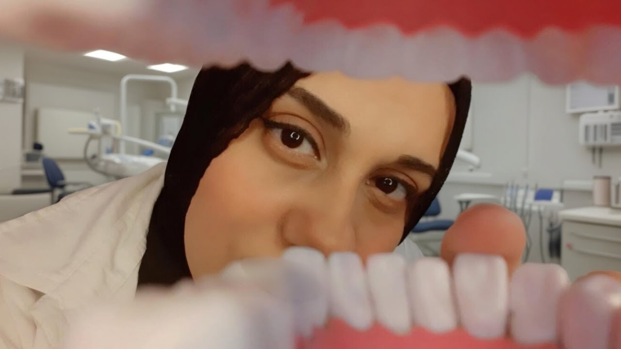 عندك موعد مع طبيبة الاسنان لفحص اسنانك اي اس ام ار | ASMR Dentist #asmr #asmrsounds