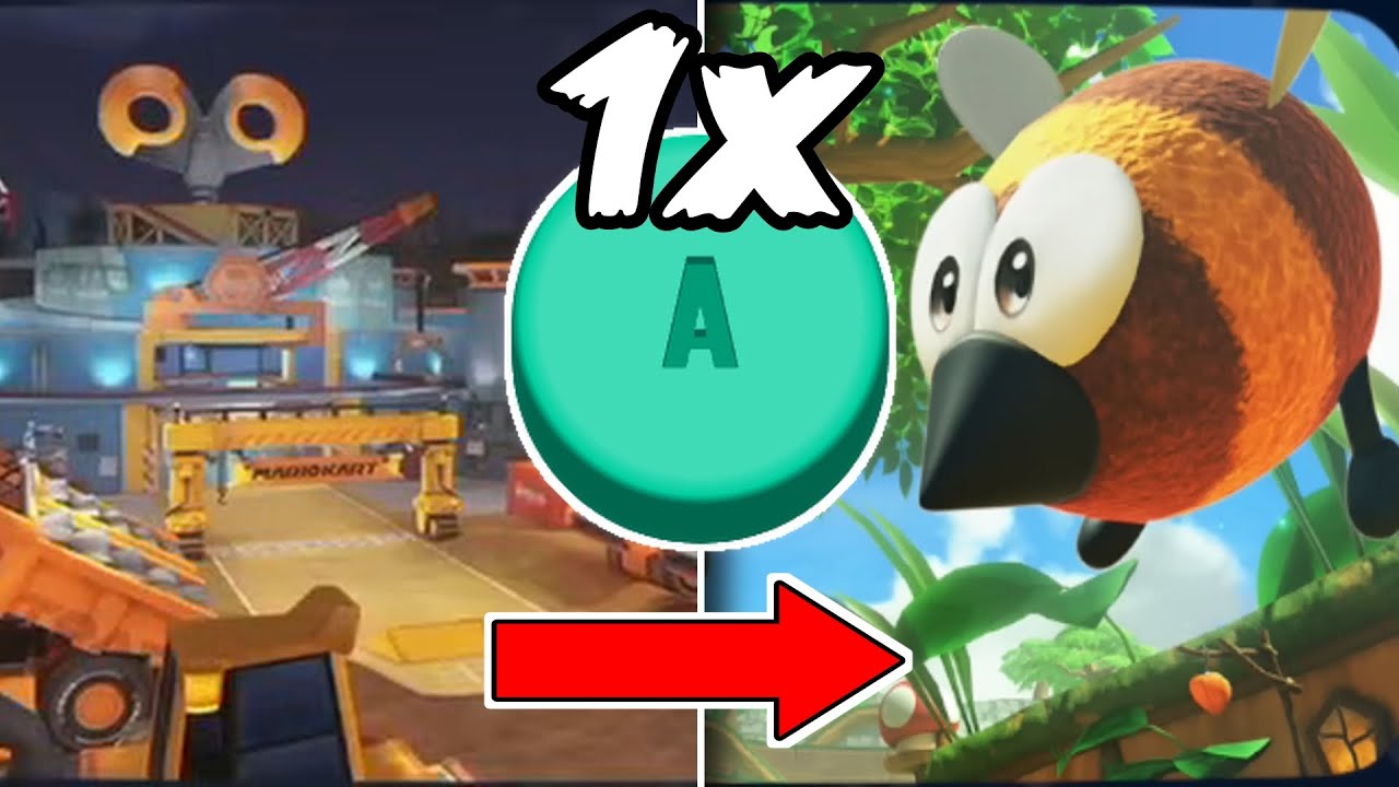 Toad's Factory to Acorn Heights in 1 A Press - Mario Kart World