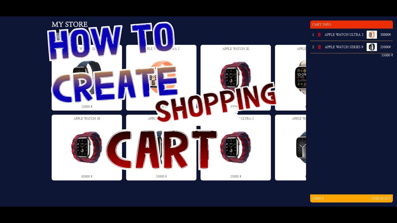 How to Build a Shopping Cart with HTML, CSS, and JavaScript | Step-by-Step Tutorial