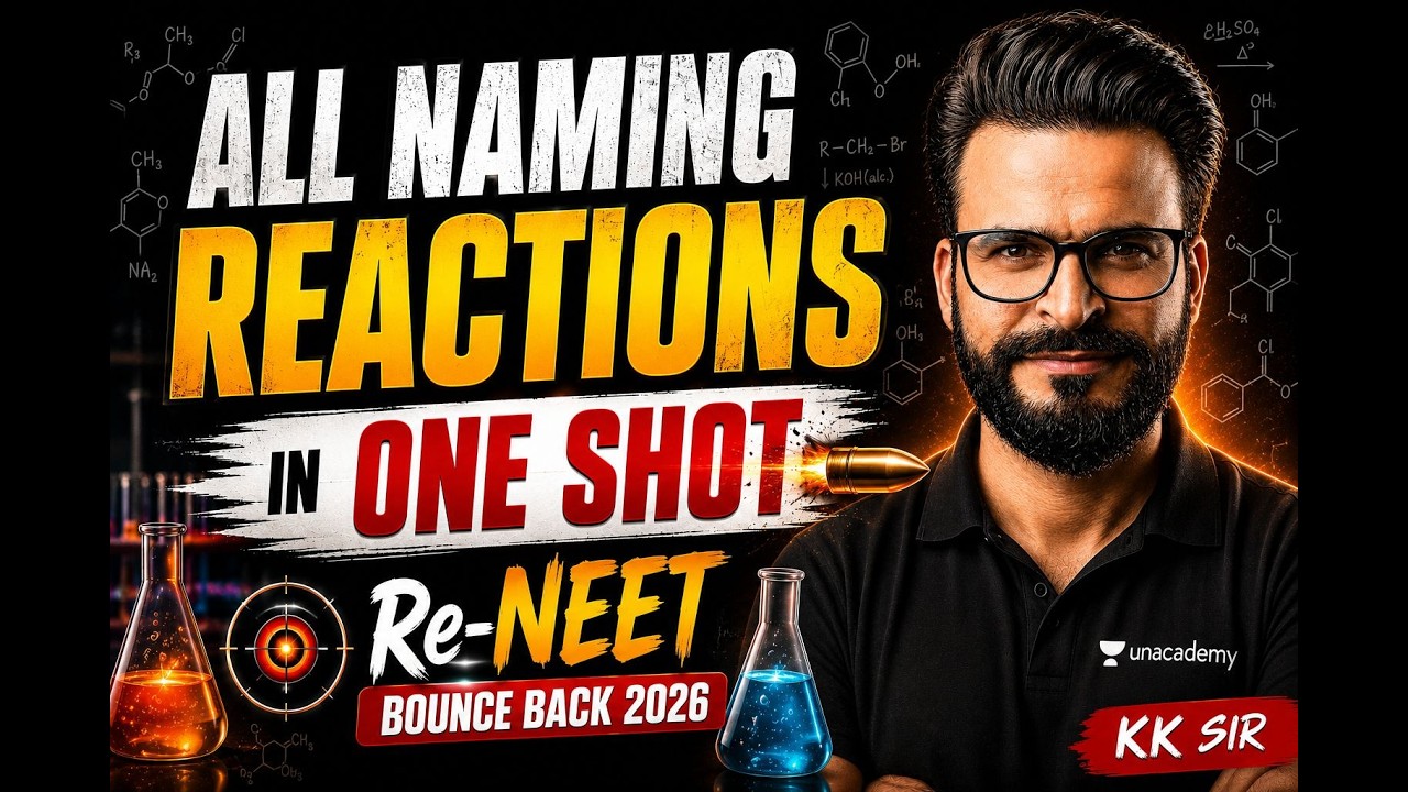 All naming Reactions (Marathon) | Re-NEET Bounce Back | KK sir