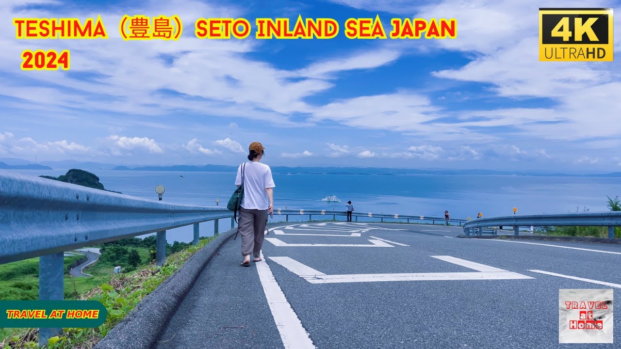 4k hdr japan travel 2024 | Walk in Teshima（豊島）Seto Inland Sea japan |  Relaxing Natural ambience