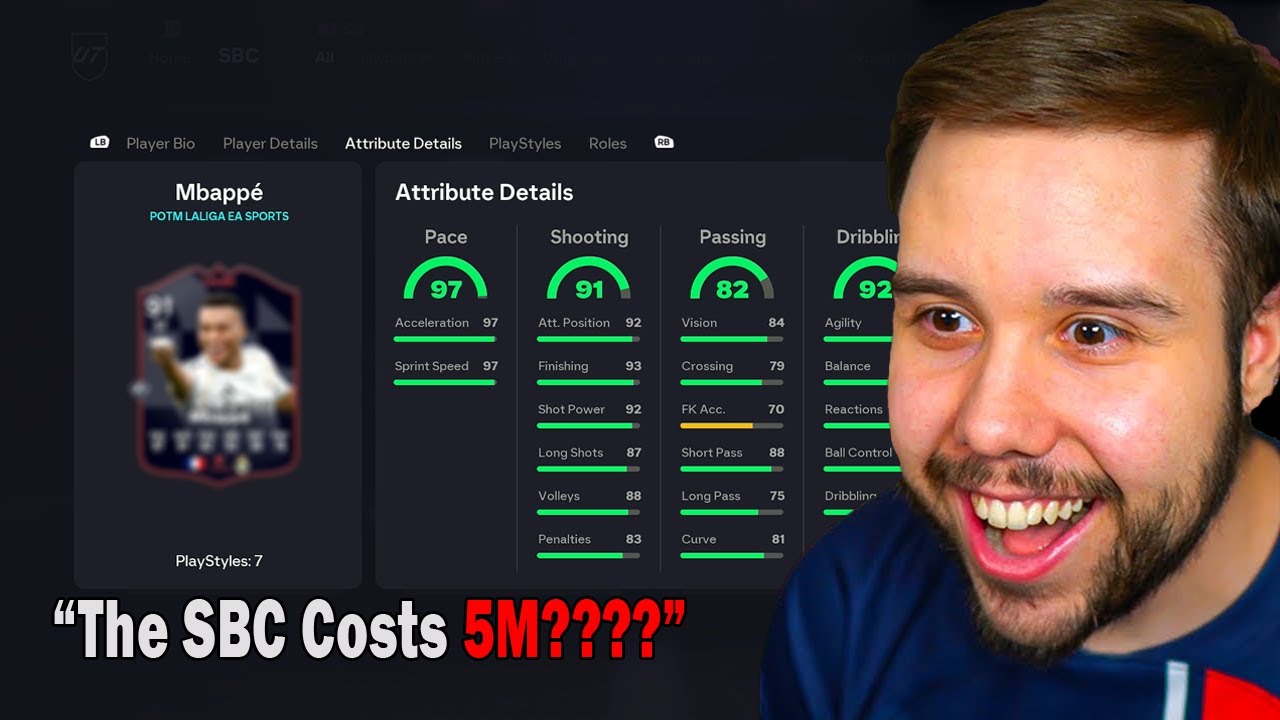 AuzioMF реагирует на новый POTM SBC Мбаппе🤯