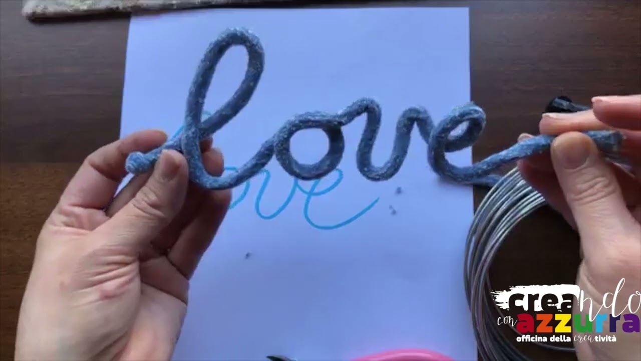 Come realizzare le Scritte con il Filo di Alluminio