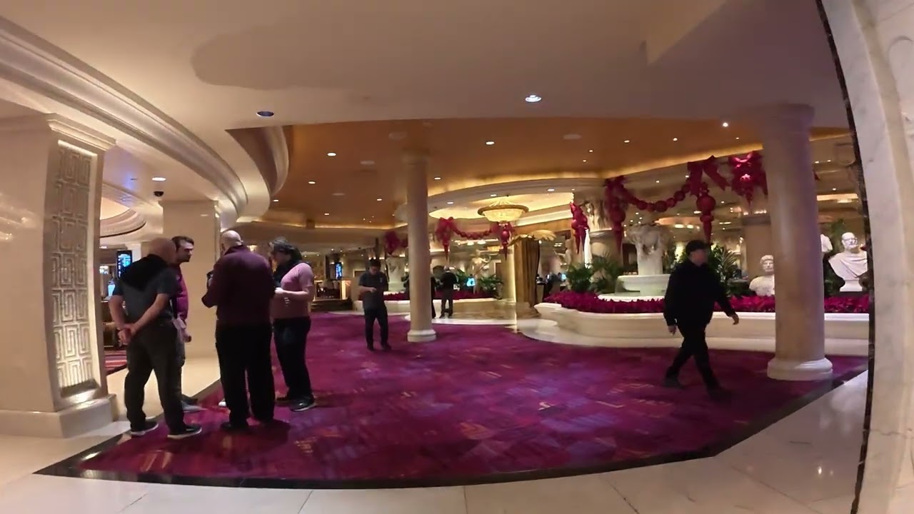 Caesars Palace at Christmas time.