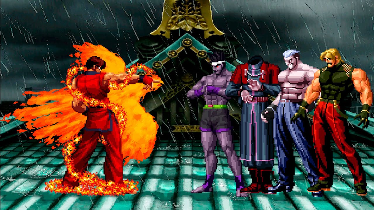 [KOF Mugen] God Kim vs KOF Bosses Team