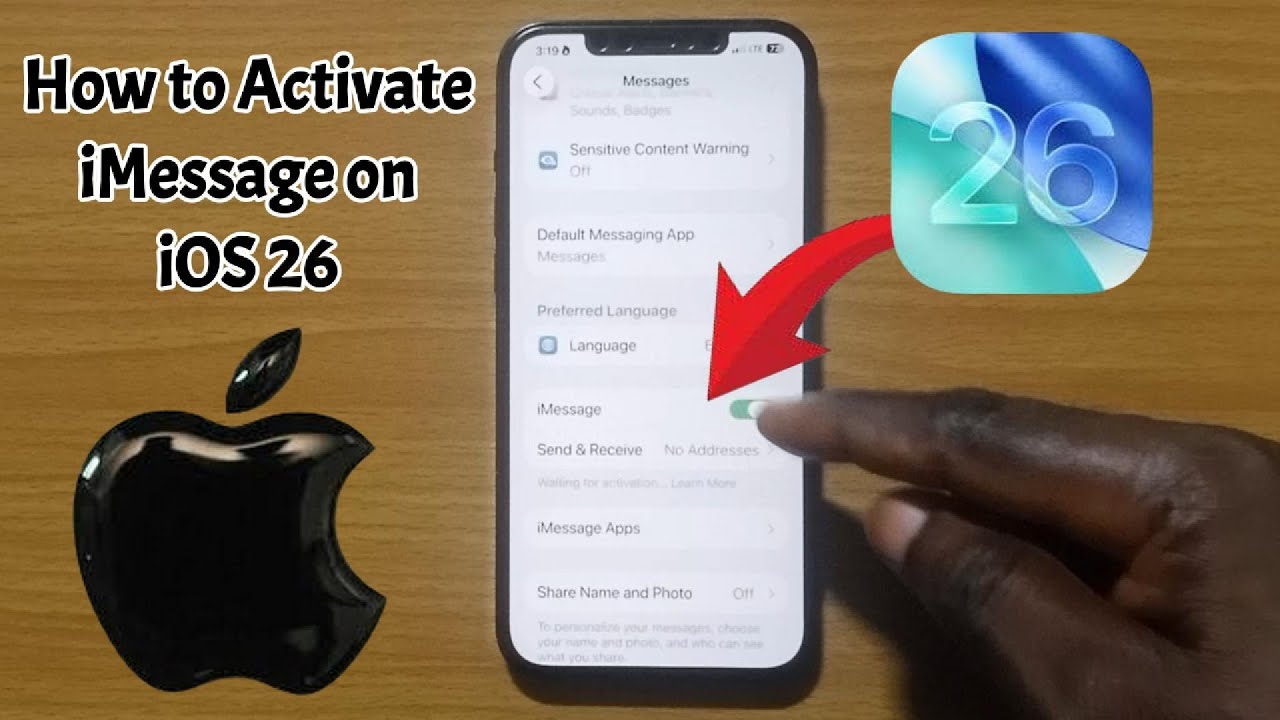 Как активировать iMessage на iOS 26 #ios26