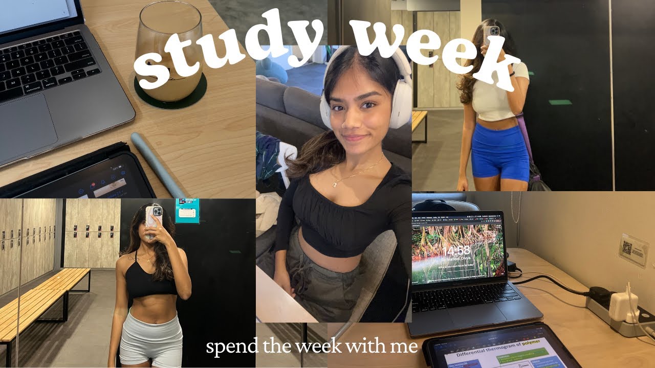 Study Week Vlog | productive study days, exams, gym