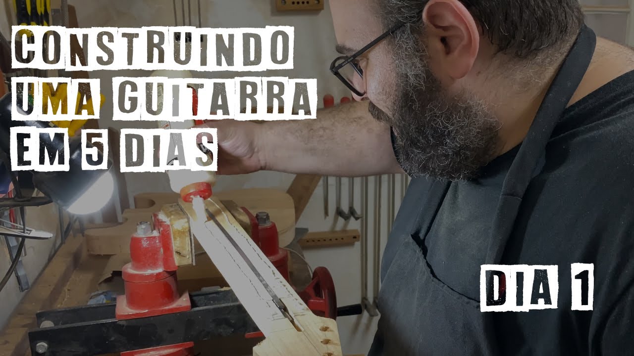 Construindo uma Guitarra Stratocaster do Zero com Lucas Caracik Dia 1
