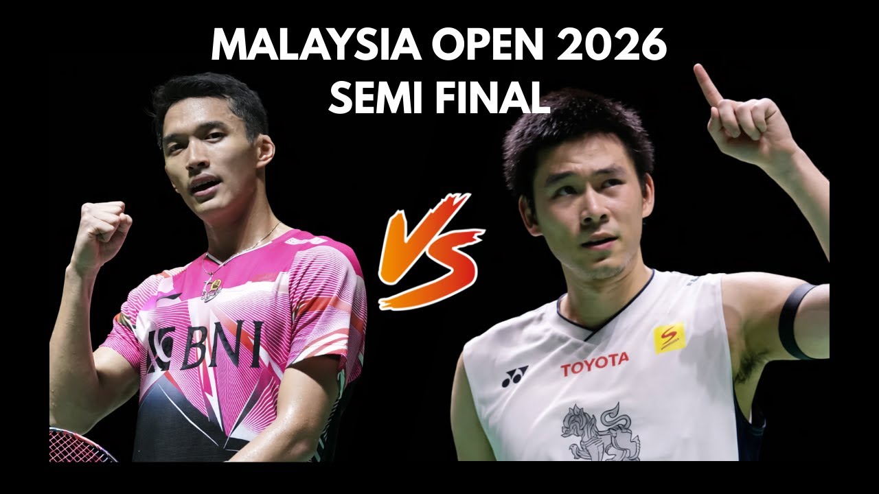 Jonatan Christie vs Kunlavut Vitidsarn | Malaysia Open 2026 Badminton Highlights