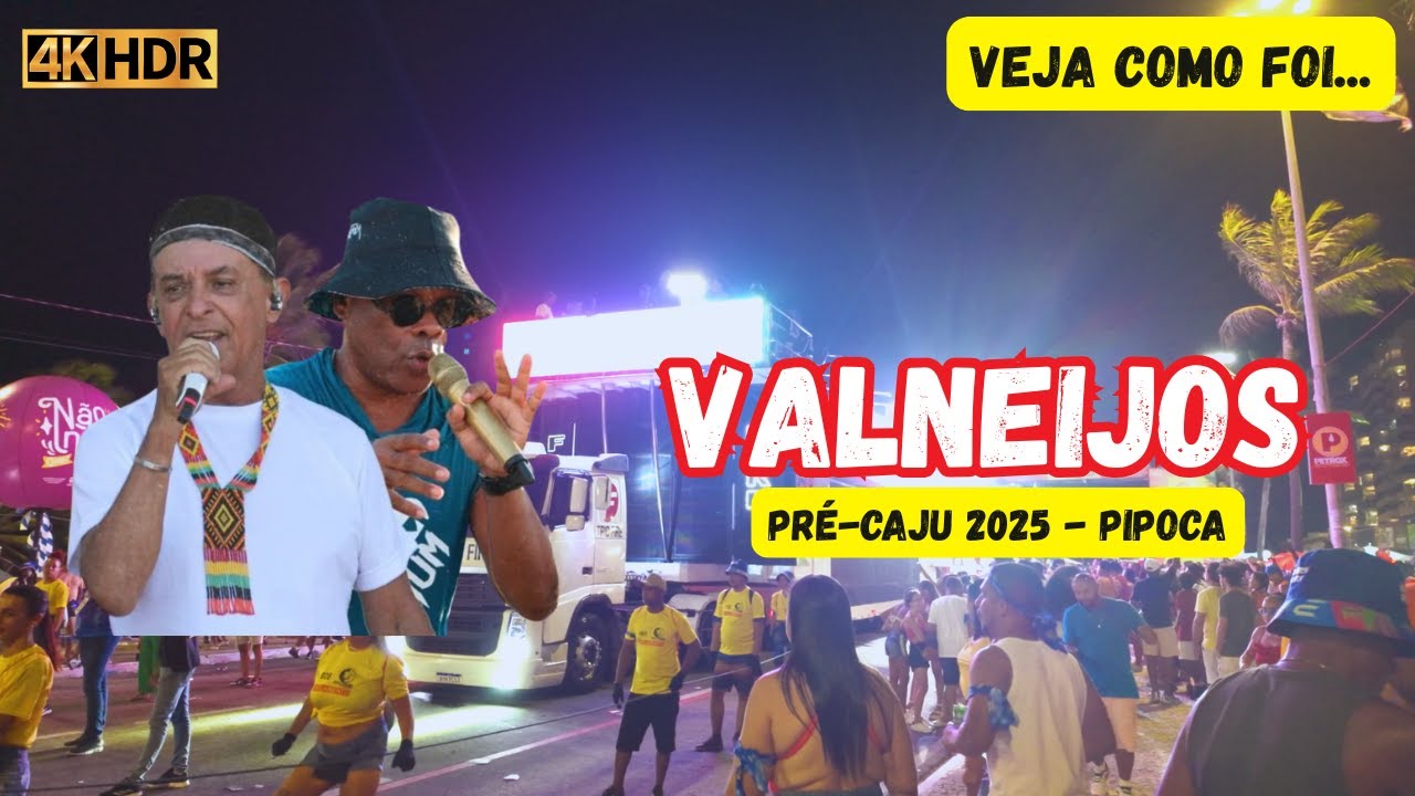 PRÉ-CAJU 2025 4K HDR | VEJA a SAÍDA da PIPOCA da BANDA VALNEIJOS no SÁBADO