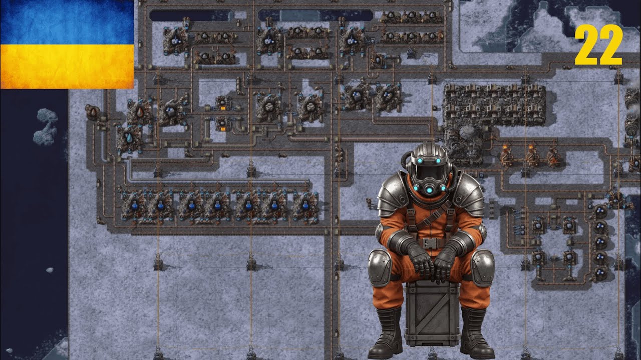 Factorio Space Age Українською. Аквіло! Кріогенна наука!!! №22.