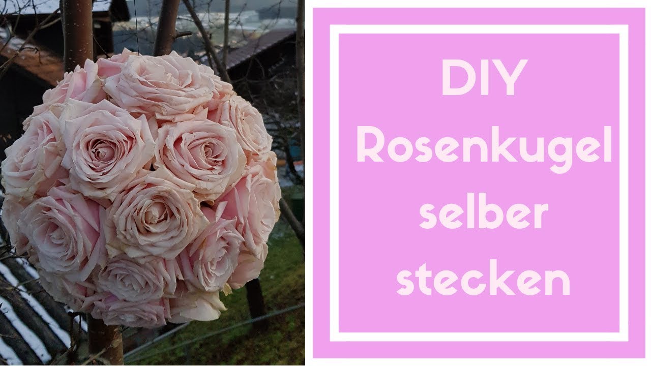 DIY vom Blumenmann zum selber machen - Rosen Kugel selber stecken