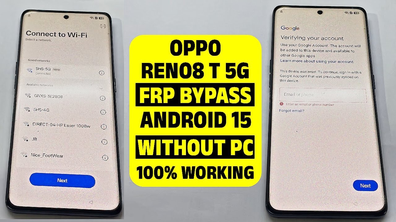 OPPO Reno8 T 5G FRP Unlock Without PC | Latest FRP Bypass Android 14/15 (2025 Guide)