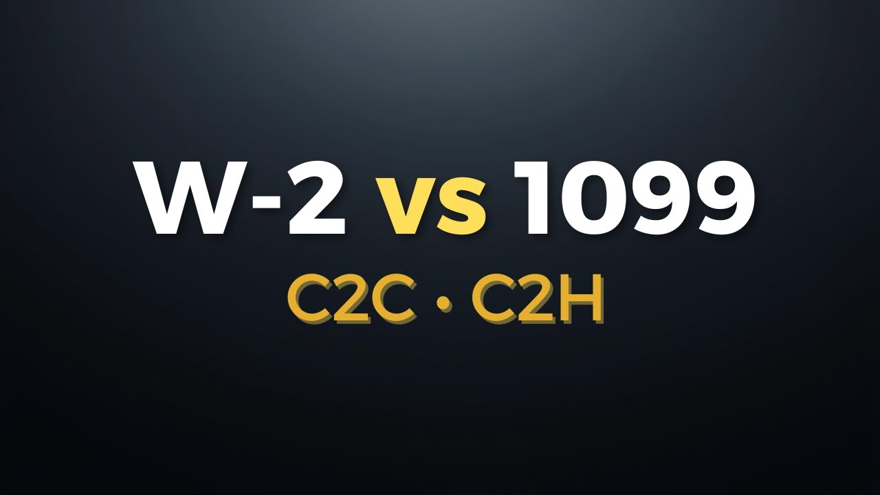 W-2 vs 1099 vs C2C vs C2H &mdash; US Job Types Explained Simply