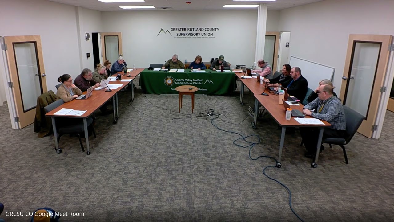 QVUUSD Board Meeting March (Reorganization)