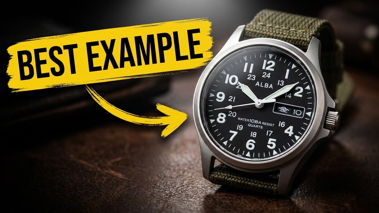 Seiko vintage military field watch v533-6a00 seiko alba