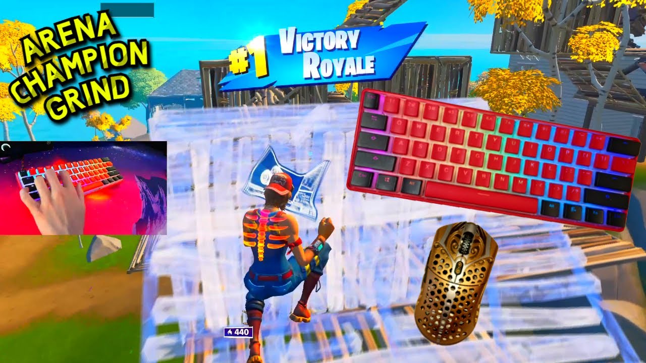 Clix Keyboard ASMR Chill🤩Arena Gameplay Keyboard Fortnite 240 FPS Smooth 4K