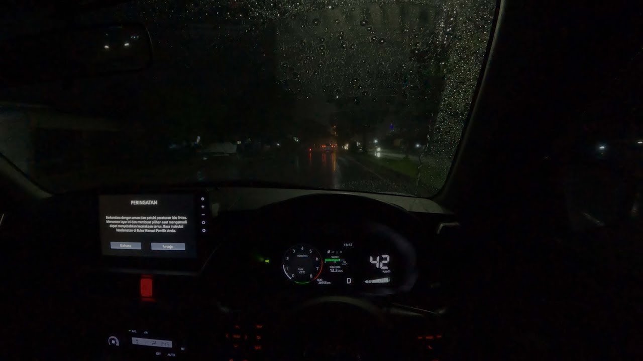 Driving in the rain at night for a good night's sleep