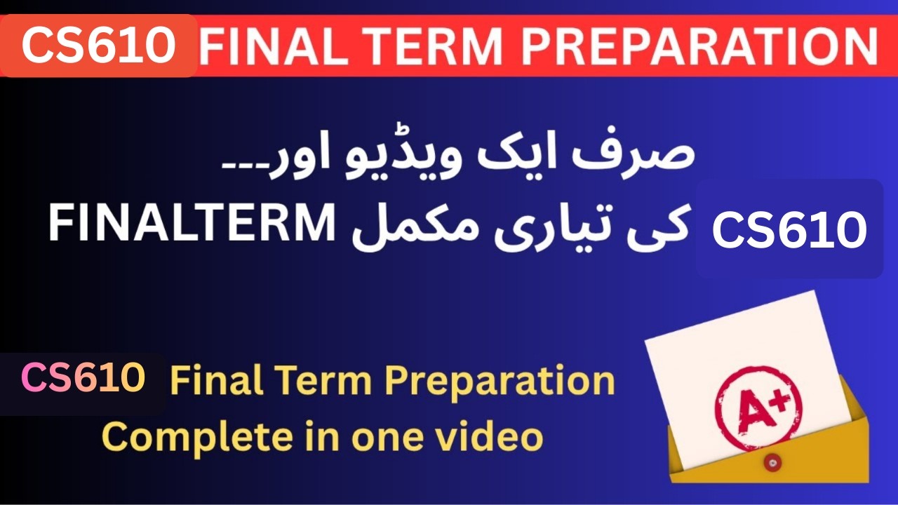 CS610 Final Term Preparation 2026 | Most Important Topics & Repeated MCQs | Important Topics & MCQs