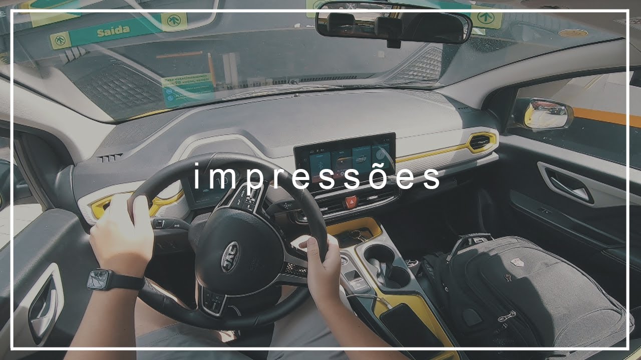 A bordo do JAC e-JS1 (100% el&eacute;trico) 🚀 | IMPRESS&Otilde;ES sobre CARRO! 🔥 (Chama muita Aten&ccedil;&atilde;o)