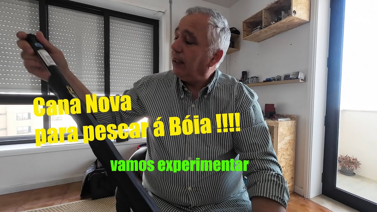 A nossa nova cana da pesca à  Bóia