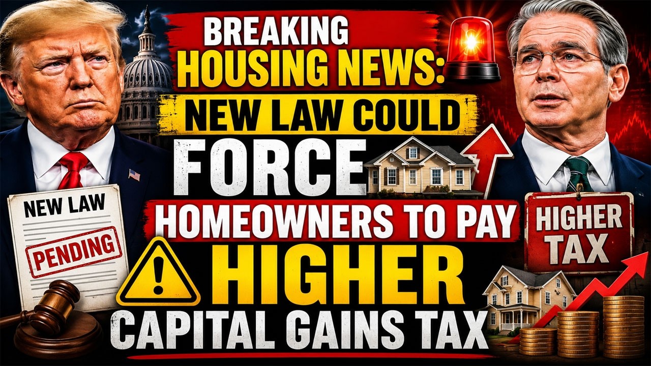 🚨 Breaking Housing News: New Law Could Force Homeowners to Pay Higher Capital Gains Tax