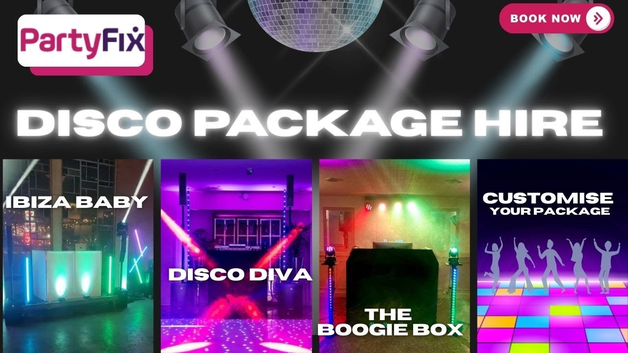 Disco Packages to Hire the Christmas and New Year Party Season with Partyfix.