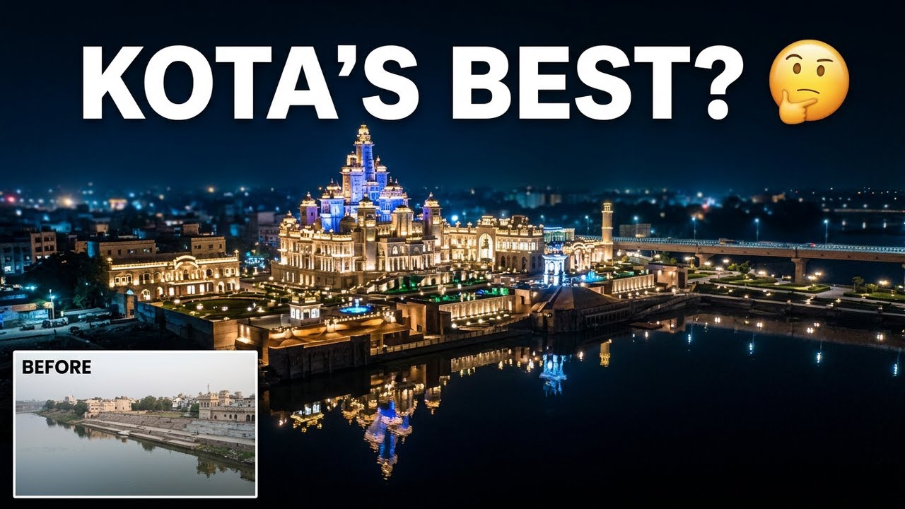 Kota’s Best Transformation Or Tourist Trap? 😯 - Kota Heritage Riverfront #kota #riverfront