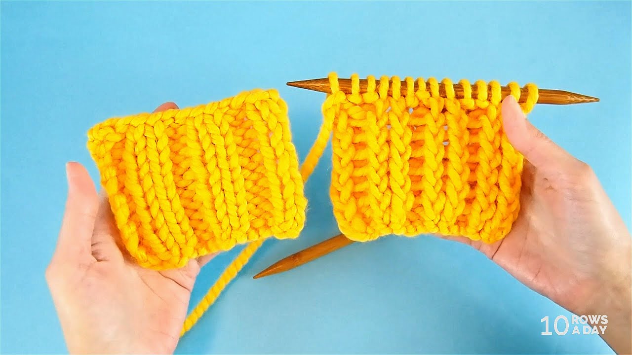 Neater Alternative to 2x2 Ribbing