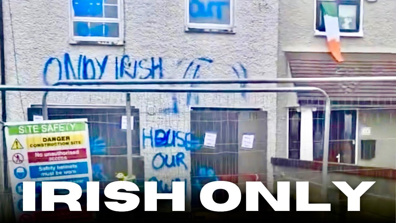 ‘BALLYMUN SAYS NO’ - PROTEST AGAINST FOREIGN NATIONALS BEING HOUSED BEFORE THE IRISH