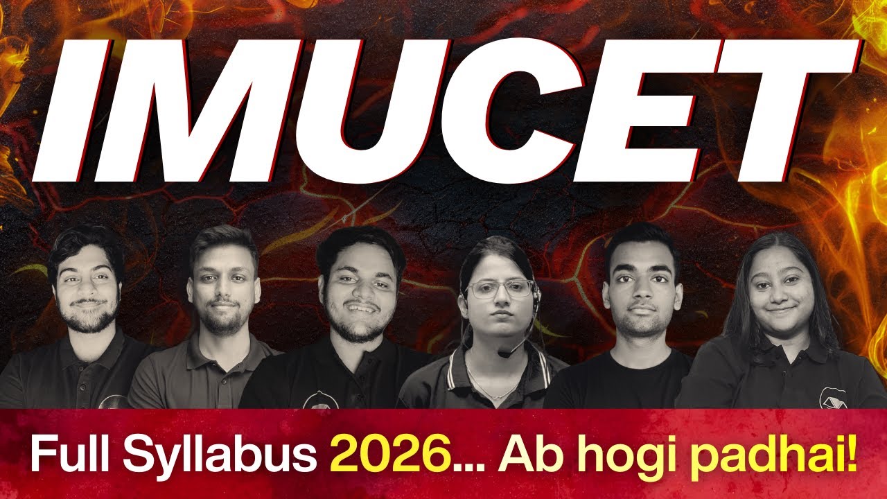 What is the Exam Syllabus of IMUCET 2026⁉️ Major Changes‼️ Must Watch for IMUCET Aspirants 🚨🔥