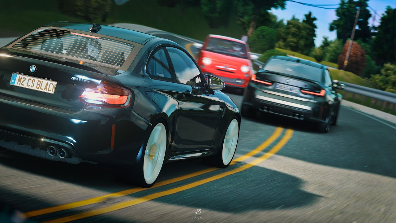 Assetto Corsa - STREET RACING through traffic on Mulholland Drive [Online VR]