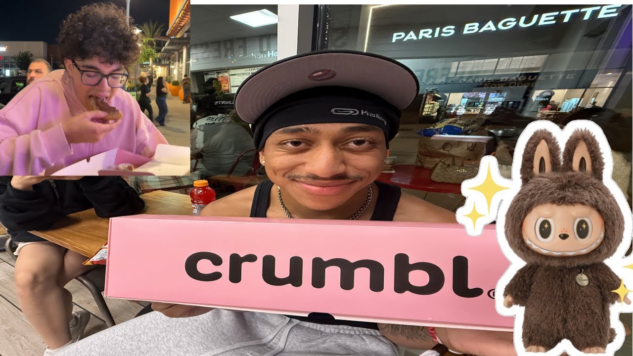 Dubai Chocolate Labubu Crumbl Cookie (OSCS VLOG)