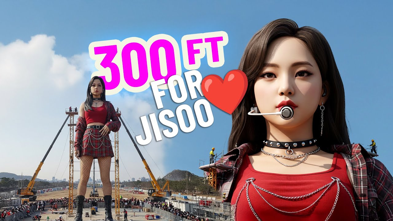 The 300ft Statue for Jisoo ❤️ (Fan-Made Tribute Song)