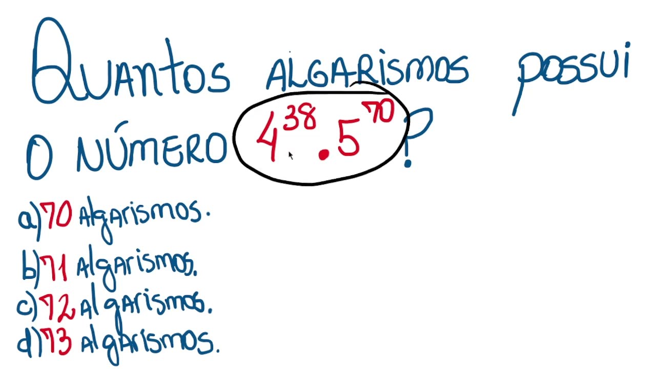 Quantos Algarismos Possui Esse Número??  Potenciação