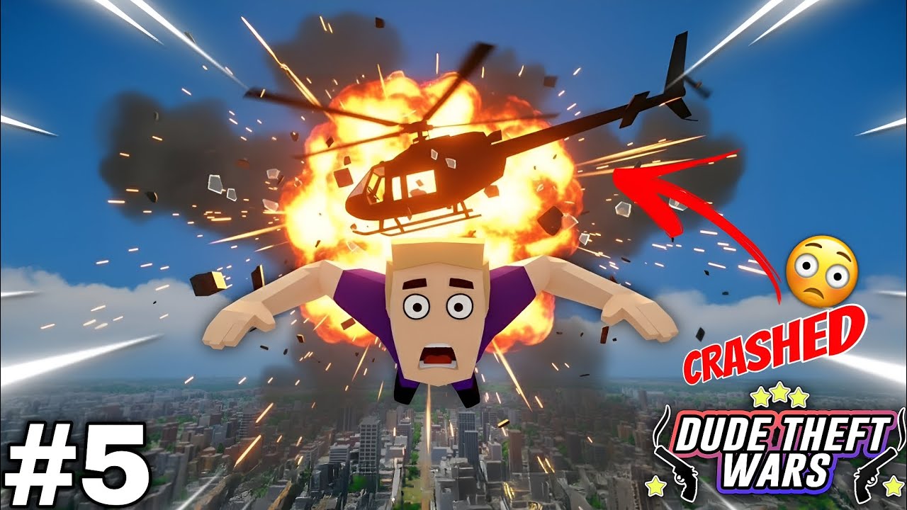 Jasusi Karna Pad Gaya BHARI… Helicopter Crash Ho Gaya! 😱💥 | Dude Theft Wars ep-5 Damnzone 2.0