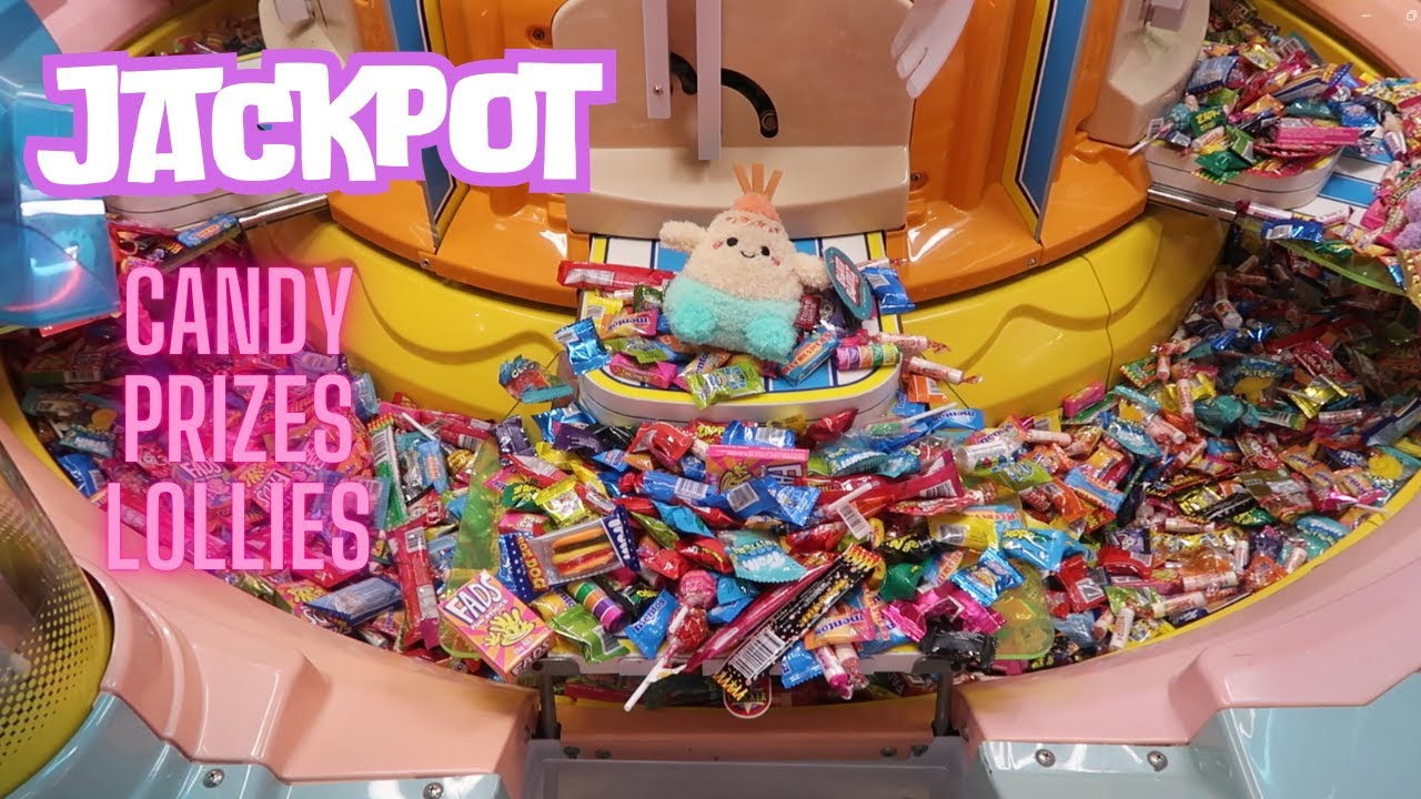 Candy Pusher Jackpot - Winning Candy & Prizes - BIG SWEET LAND Arcade Game - Melbourne, Australia
