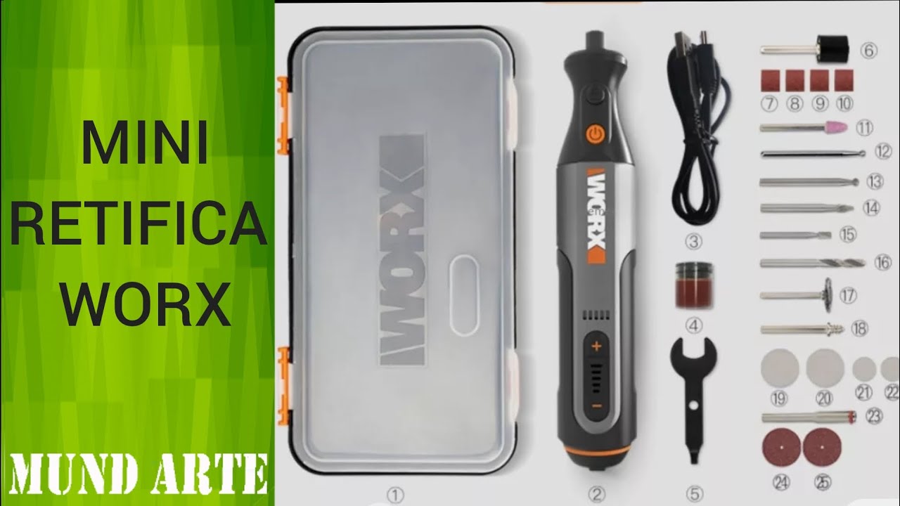 Mini retifica worx top de mais
