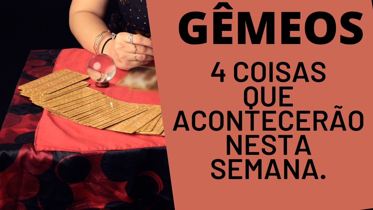 GÊMEOS♊ |4 REVELAÇÕES QUE SE DARÃO NESTA SEMANA. PREVISÕES/TAROT/SIGNOS.