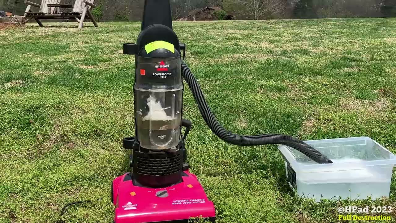 Pink Bissell PowerForce Helix Vacuum Destruction (Full)