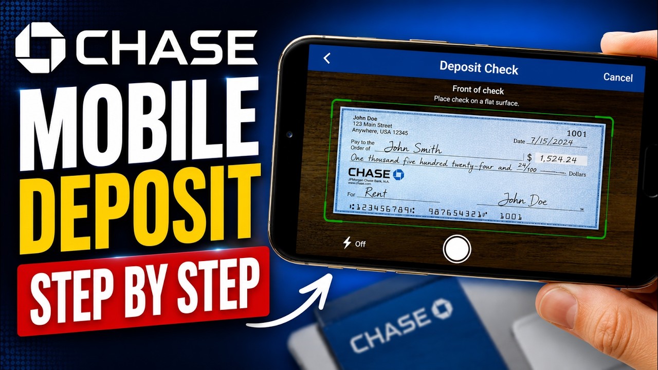 💵 Как внести чеки через мобильное приложение Chase с телефона | Chase QuickDeposit: пошаговая инс...