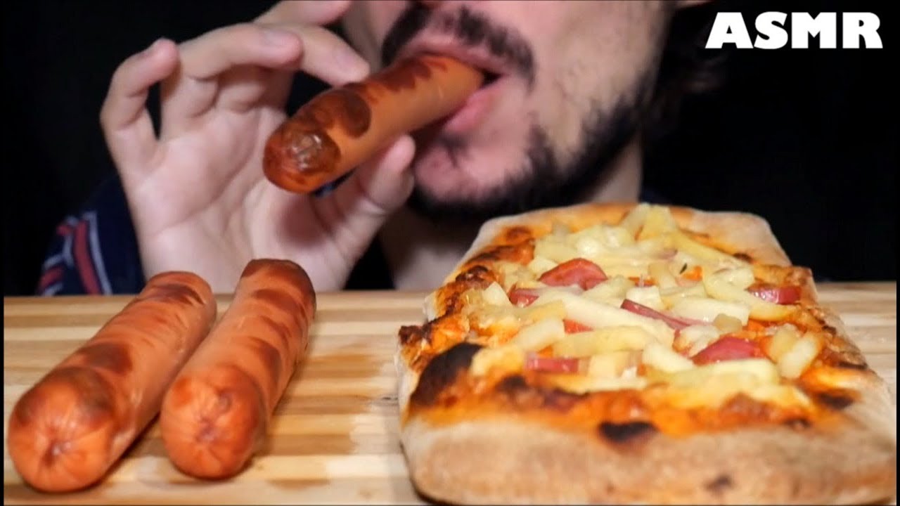 MUKBANG ITA | MANGIO PIZZA WURSTEL E PATATINE FRITTE + PICCANTE EATING SHOW ITALIANO *ASMR WISPERING