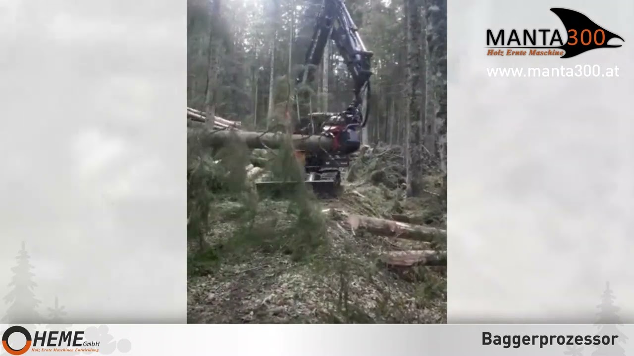 Manta 300 Baggerprozessor auf Volvo ECR145EL