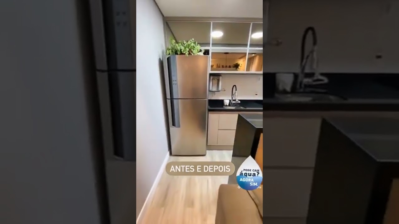 Piso Vin&iacute;lico antes e depois linha Eucafloor